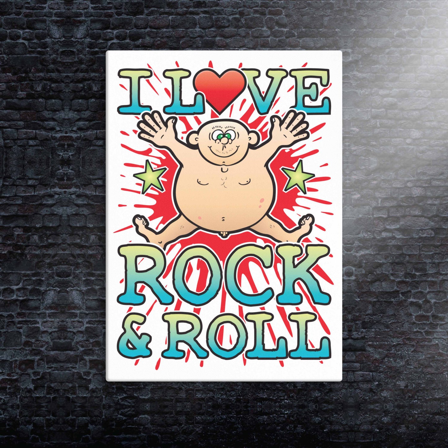 Rock & Roll Canvas Print 30x40cm