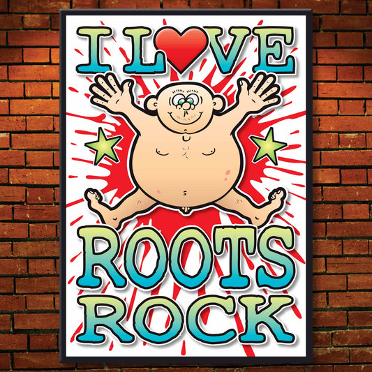 Roots Rock Art Print / Love Music Poster / Wall Décor / Rock Guru