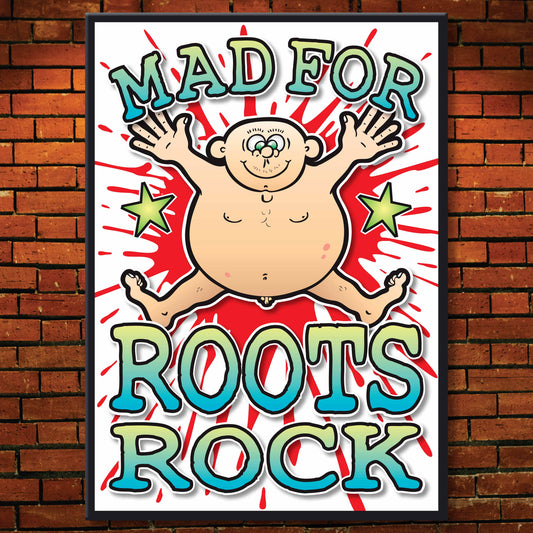 Roots Rock Art Print / Mad For Music Poster / Wall Décor