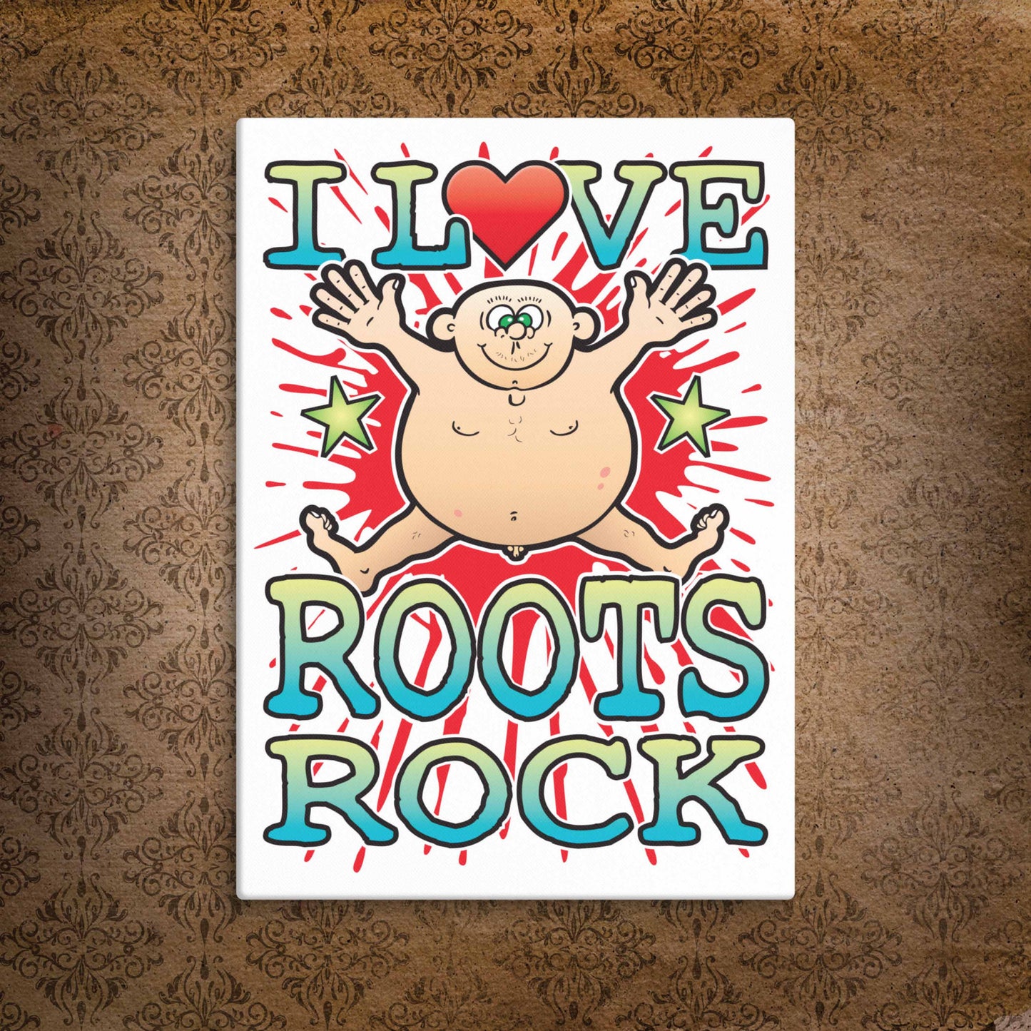 Roots Rock Canvas Print 30x40cm