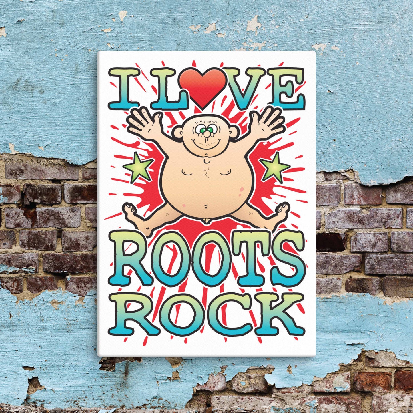 Roots Rock Canvas Print 30x40cm