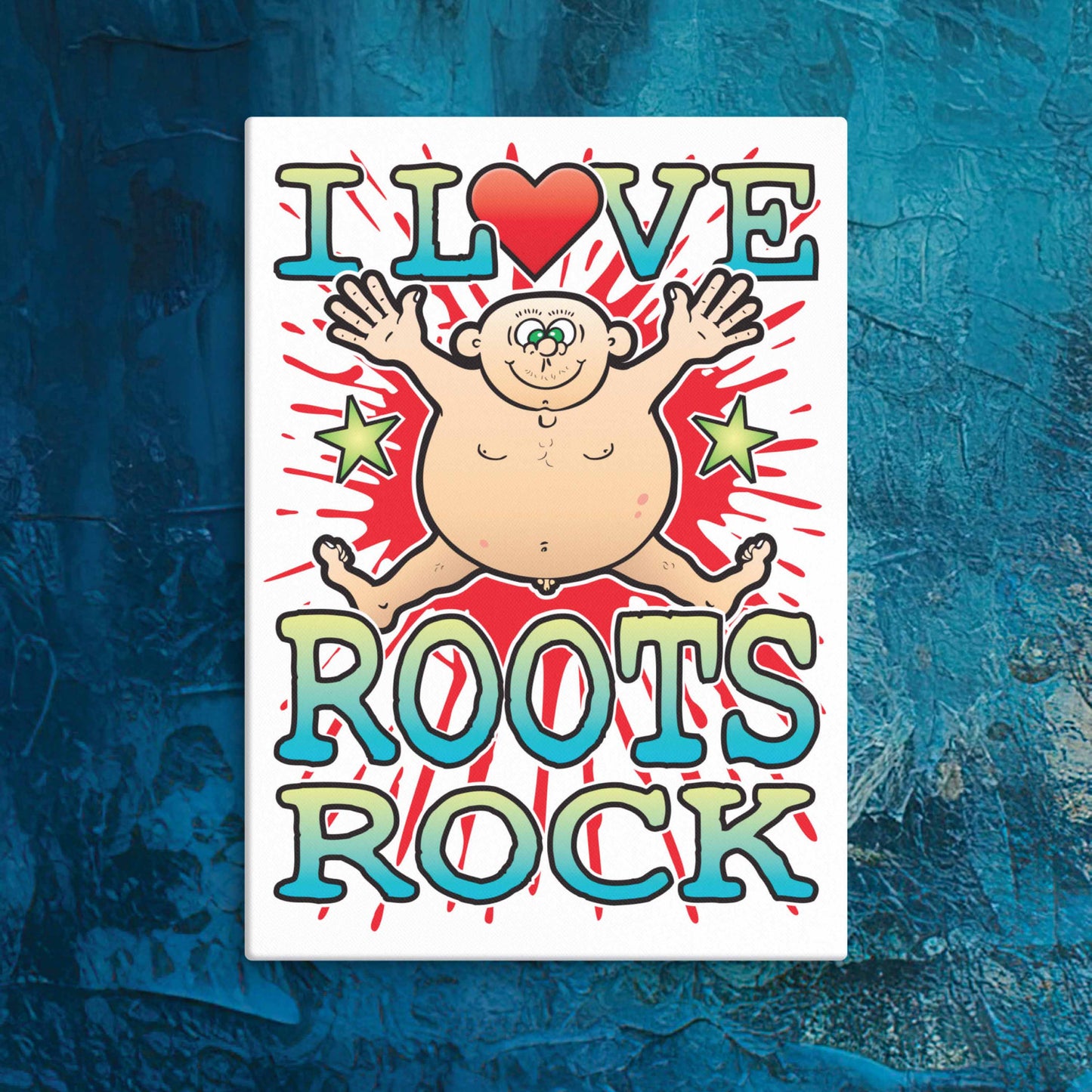 Roots Rock Canvas Print 30x40cm