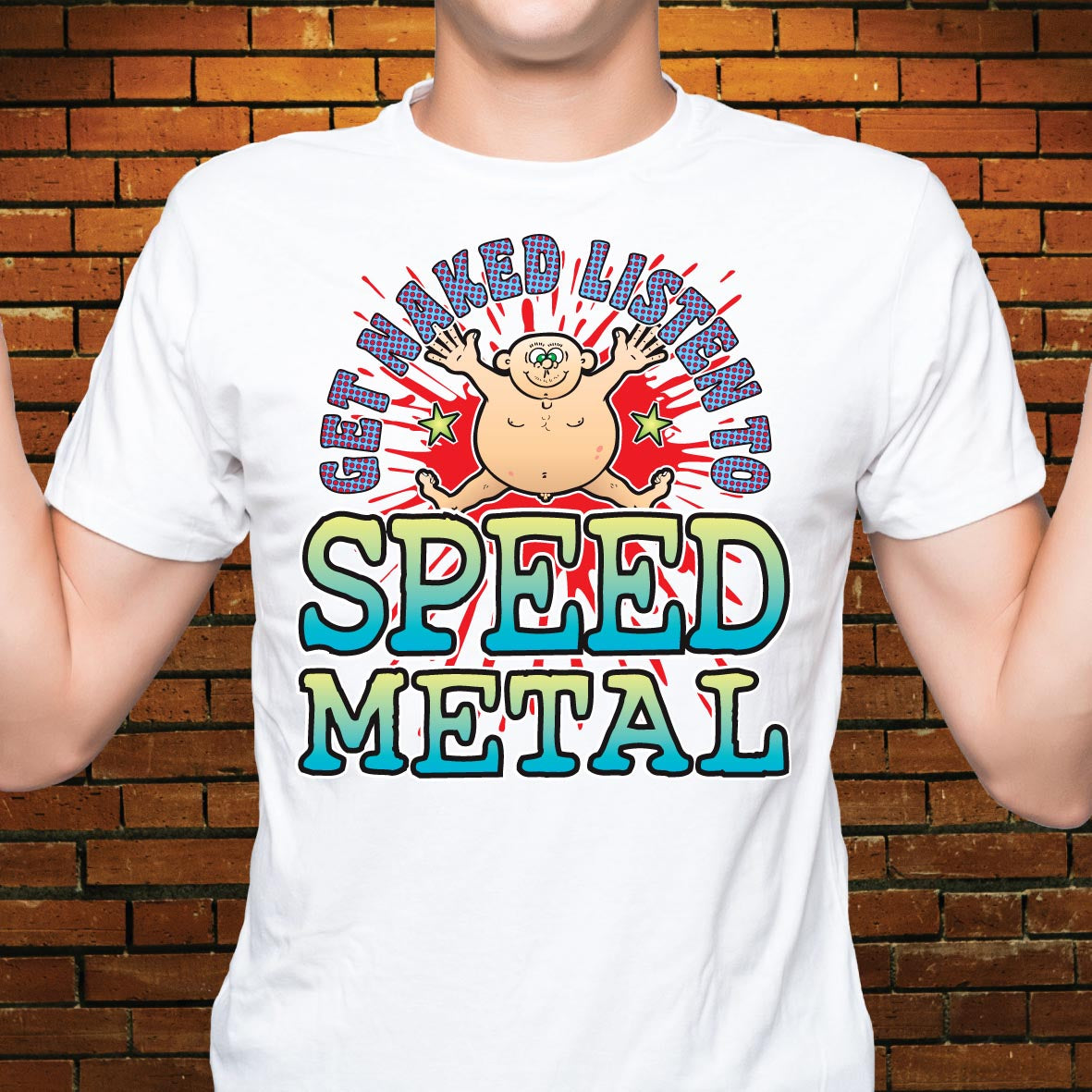 Speed Metal Funny Slogan Cotton T-Shirt