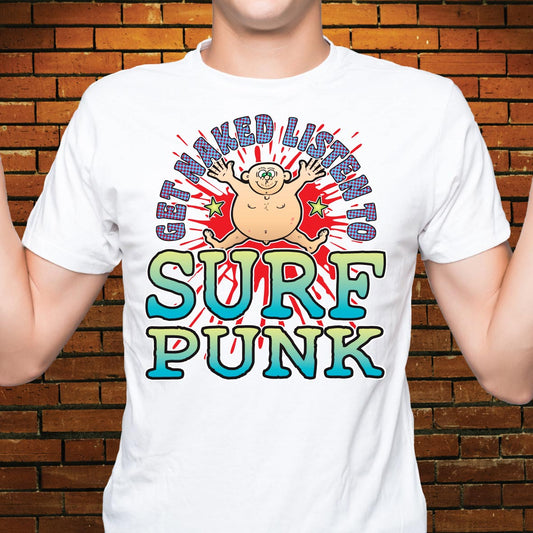 Surf Punk Funny Slogan Cotton T-Shirt