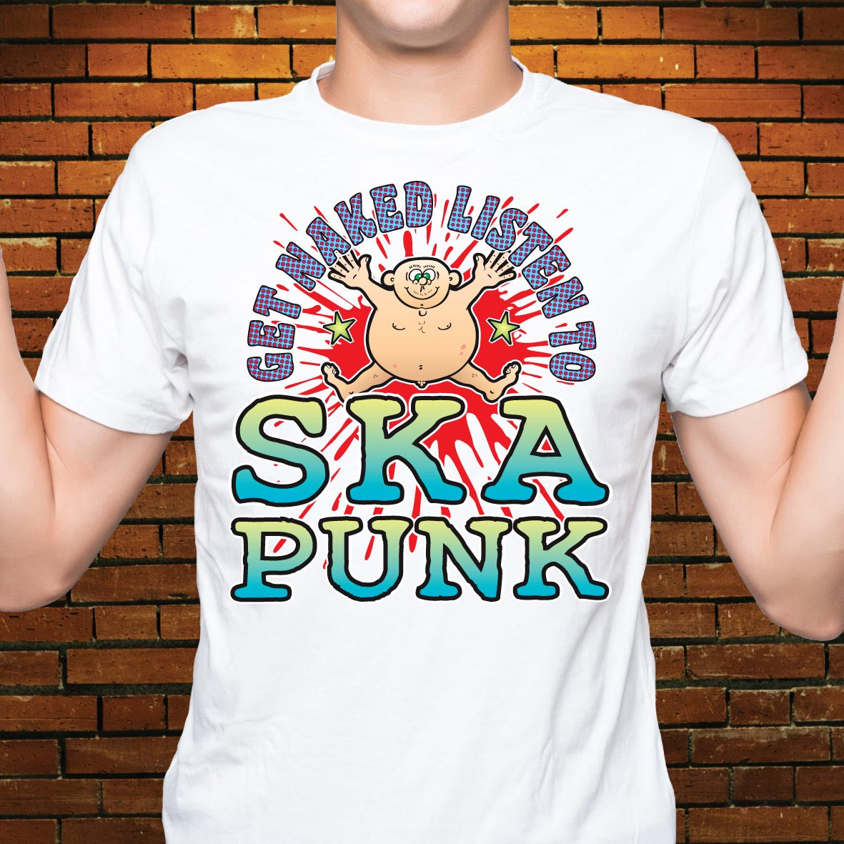 Ska Punk Funny Slogan Cotton T-Shirt