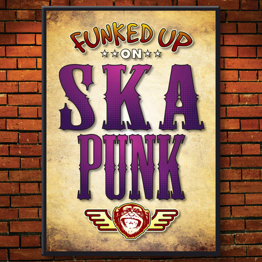 Ska Punk Art Print / Poster / Birthday Card / Greetings Card