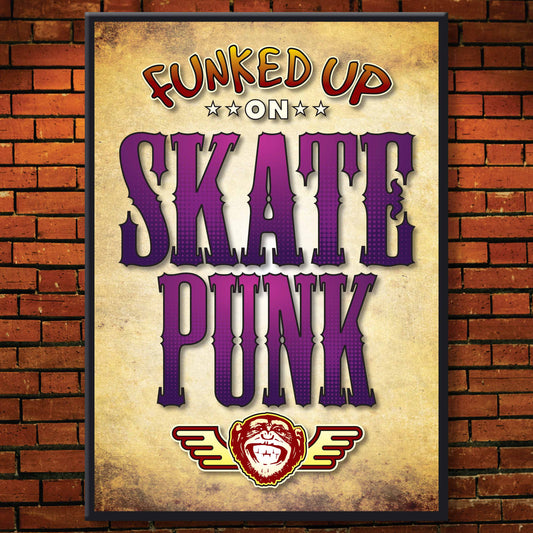 Skate Punk Art Print / Poster / Birthday Card / Greetings Card