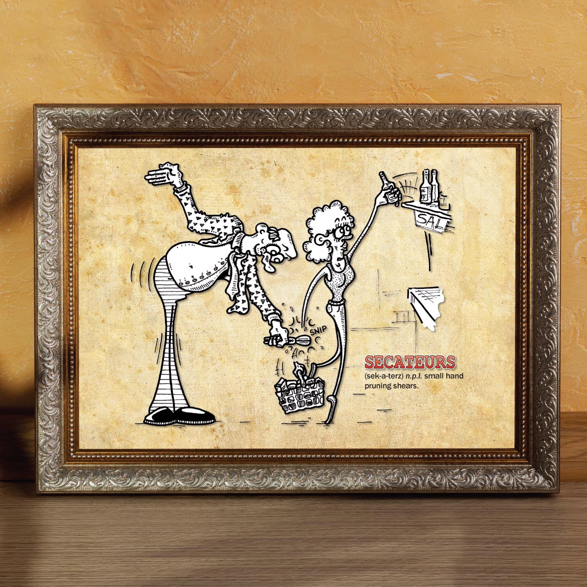 Secateurs Cartoon Art Print
