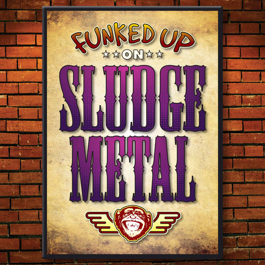 Sludge Metal Art Print / Poster / Birthday Card / Greetings Card