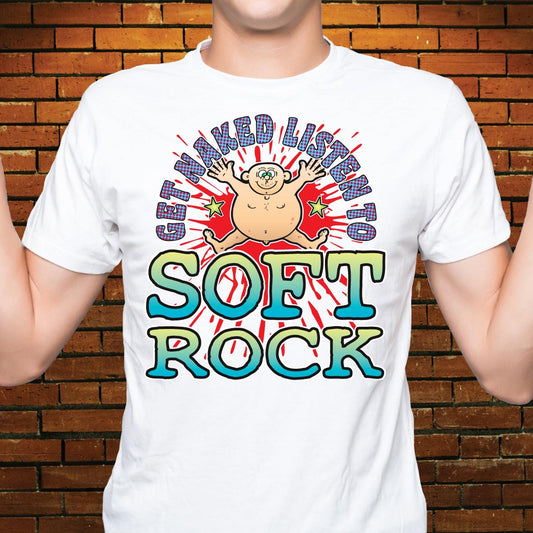 Soft Rock Funny Slogan Cotton T-Shirt
