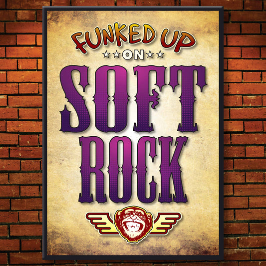 Soft Rock Art Print / Poster / Birthday Card / Greetings Card