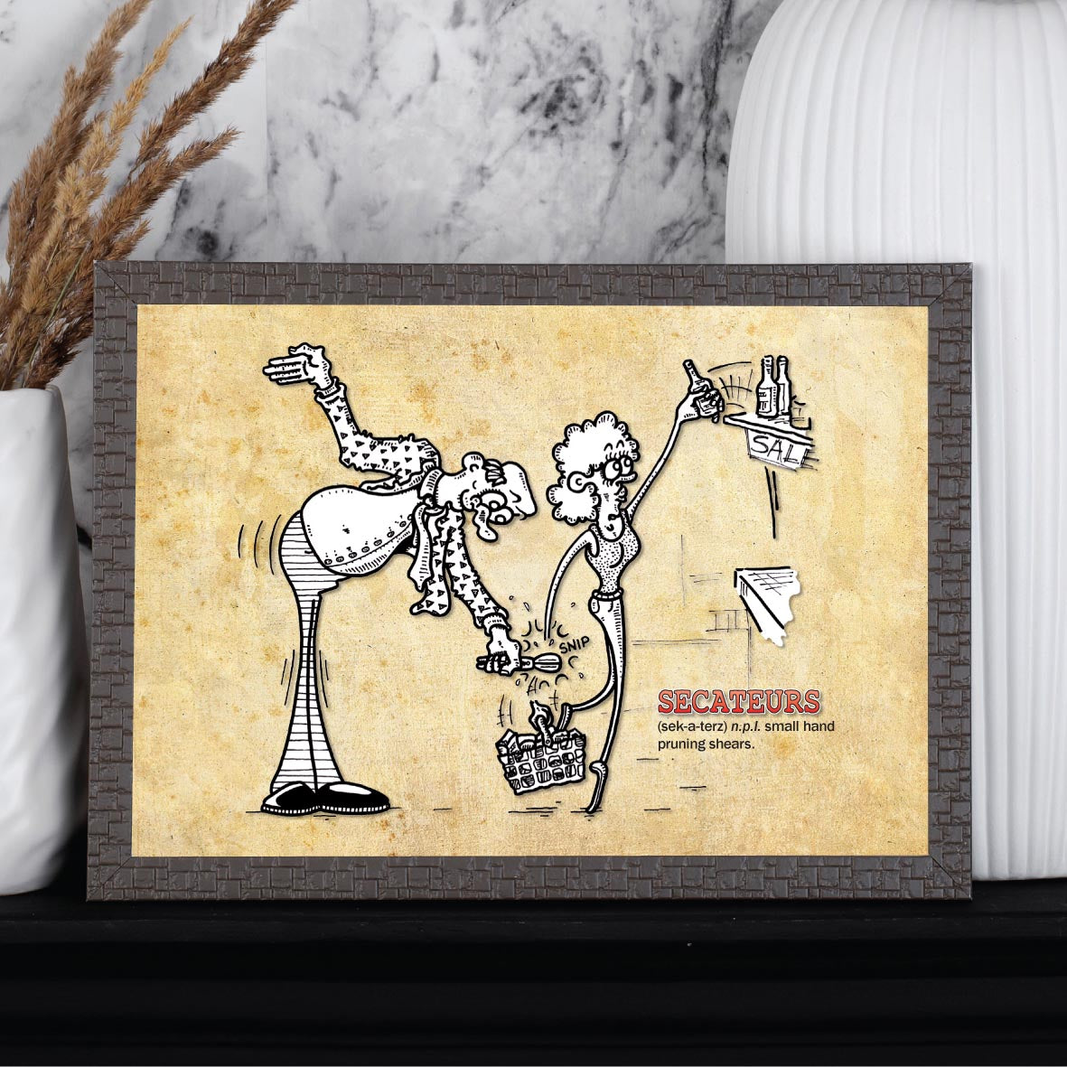 Secateurs Cartoon Art Print
