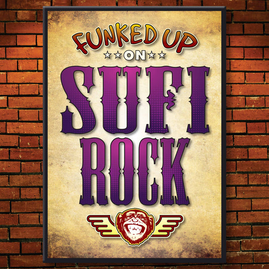Sufi Rock Art Print / Poster / Birthday Card / Greetings Card