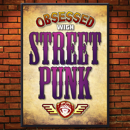 Street Punk - Obsessed Art Poster + Birthday / Greetings Card