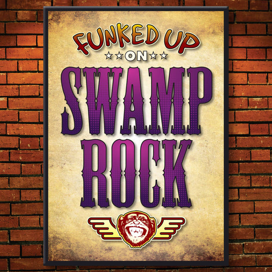 Swamp Rock Art Print / Poster / Birthday Card / Greetings Card