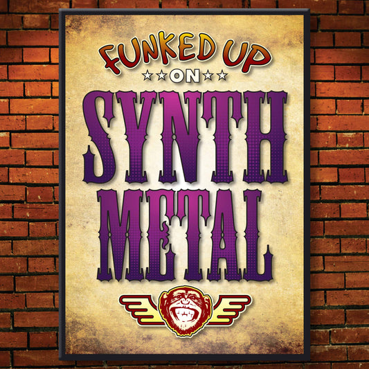 Synth Metal Art Print / Poster / Birthday Card / Greetings Card