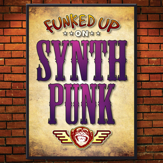 Synth Punk Art Print / Poster / Birthday Card / Greetings Card