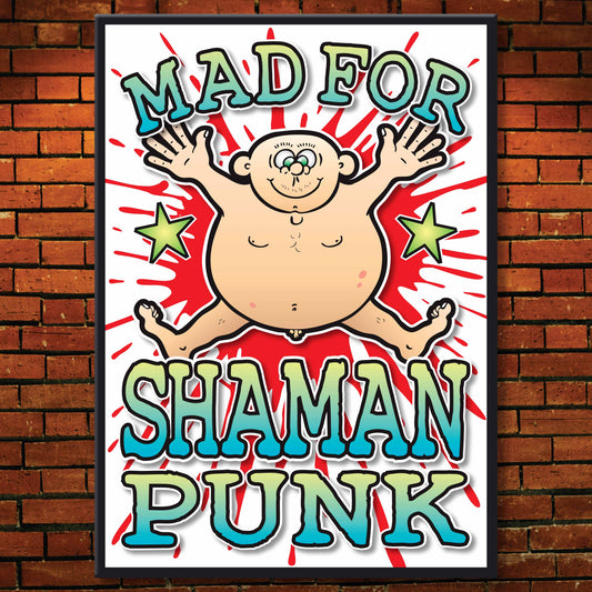 Shaman Punk Art Print / Mad For Music Poster / Wall Décor