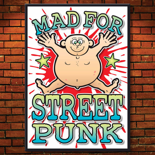 Street Punk Art Print / Mad For Music Poster / Wall Décor