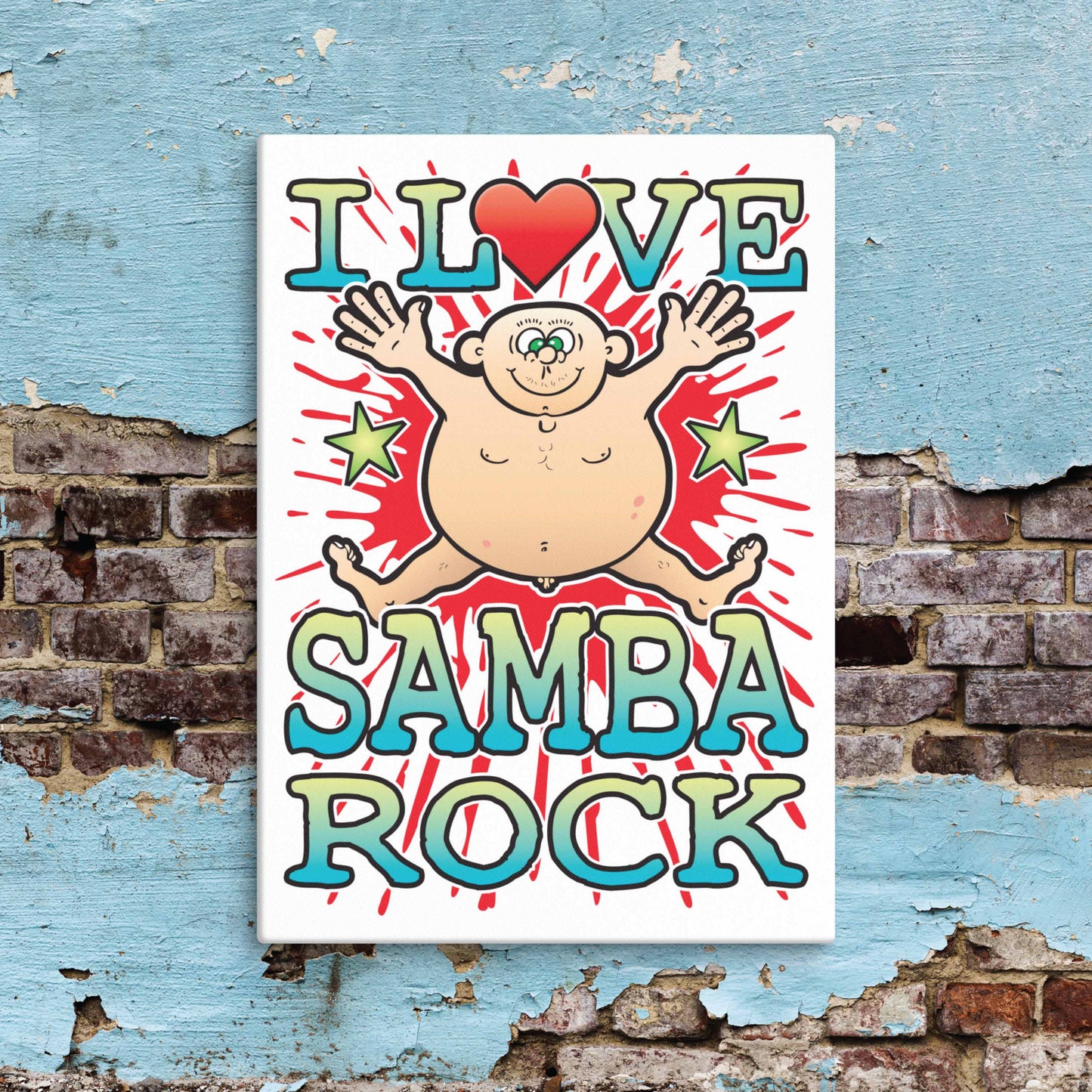 Samba Rock Canvas Print 30x40cm