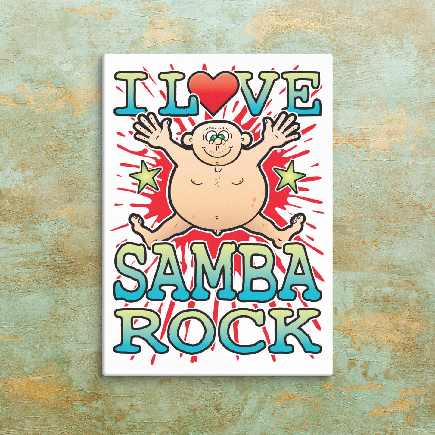 Samba Rock Canvas Print 30x40cm