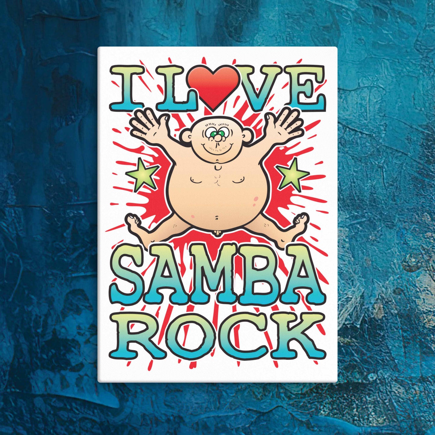 Samba Rock Canvas Print 30x40cm