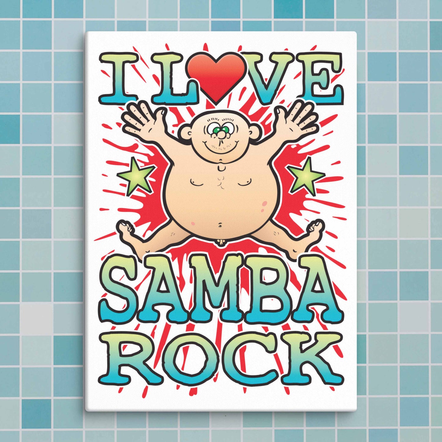 Samba Rock Canvas Print 30x40cm