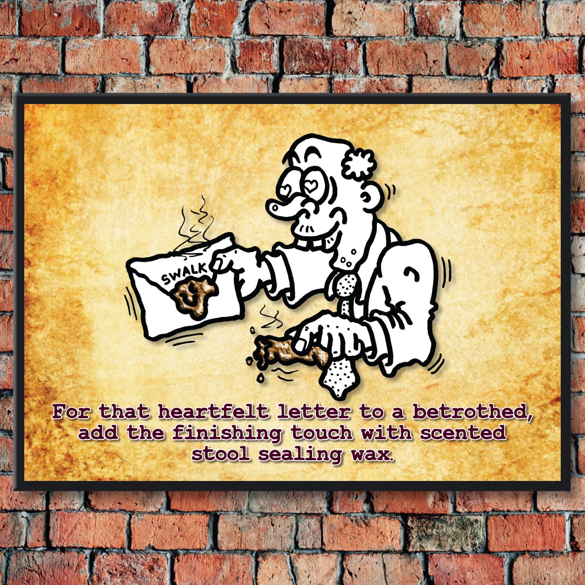 Scented Sealing Wax Cartoon Art Print