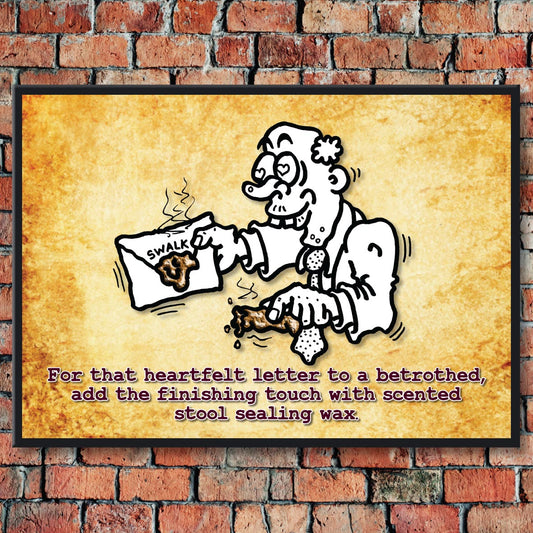 Scented Sealing Wax Cartoon Art Print