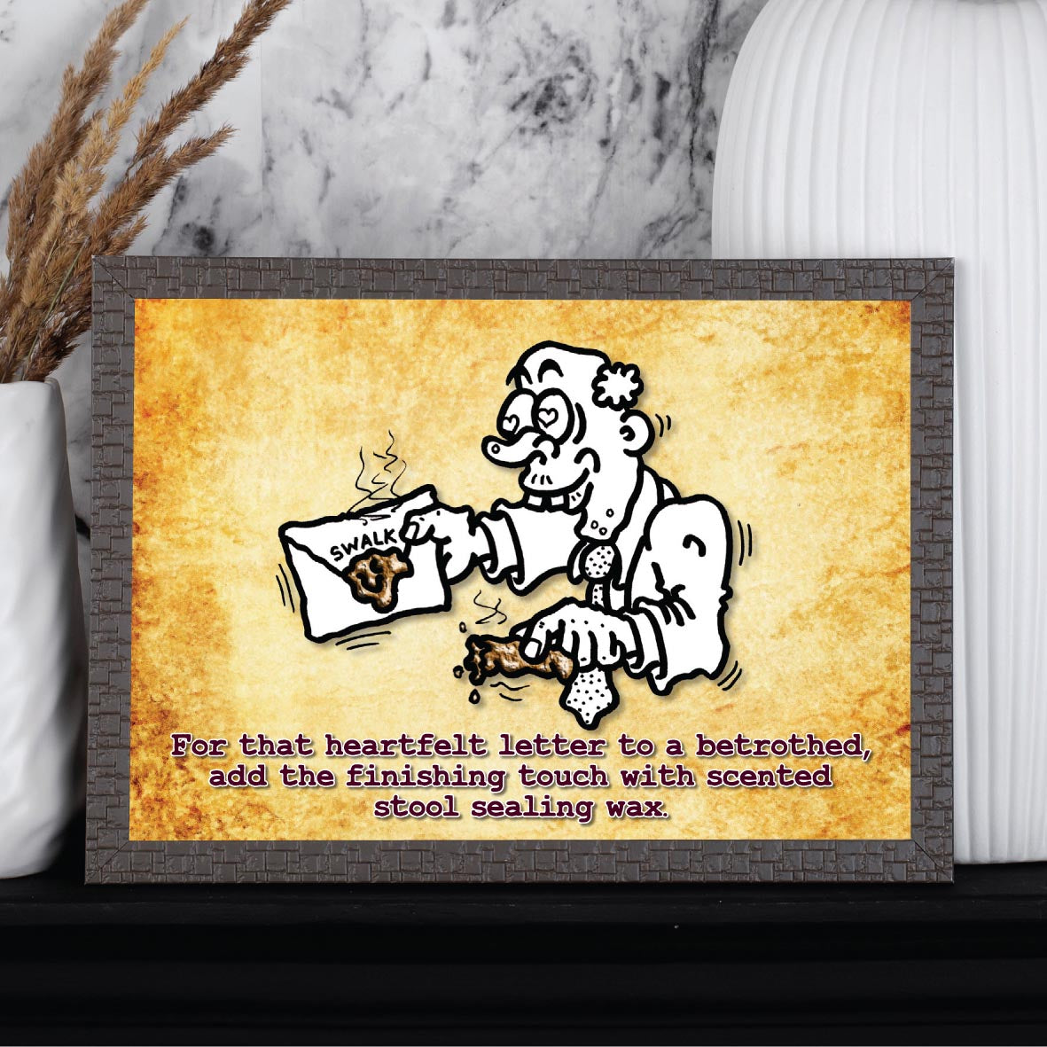 Scented Sealing Wax Cartoon Art Print