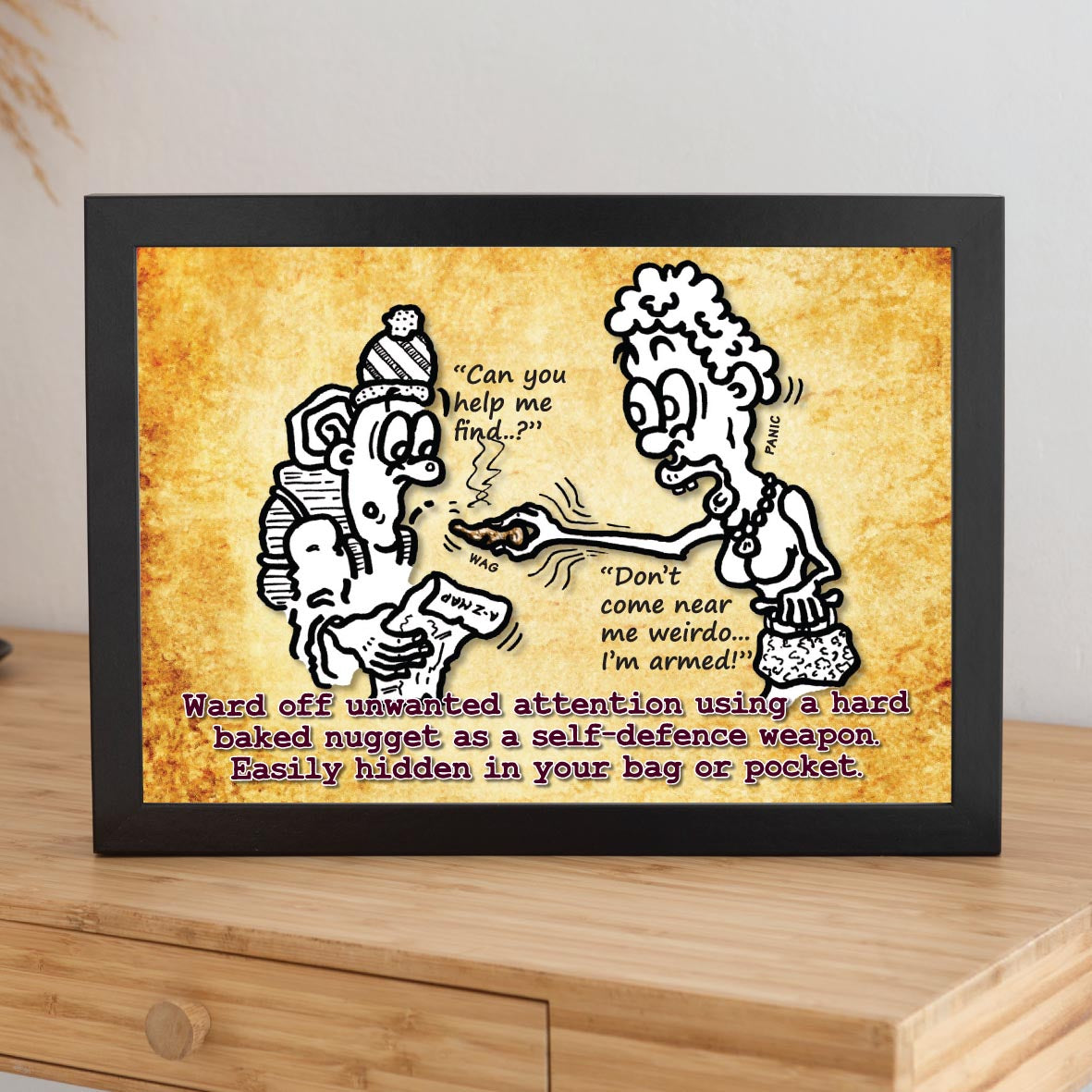Self Defence Dollop Cartoon Art Print