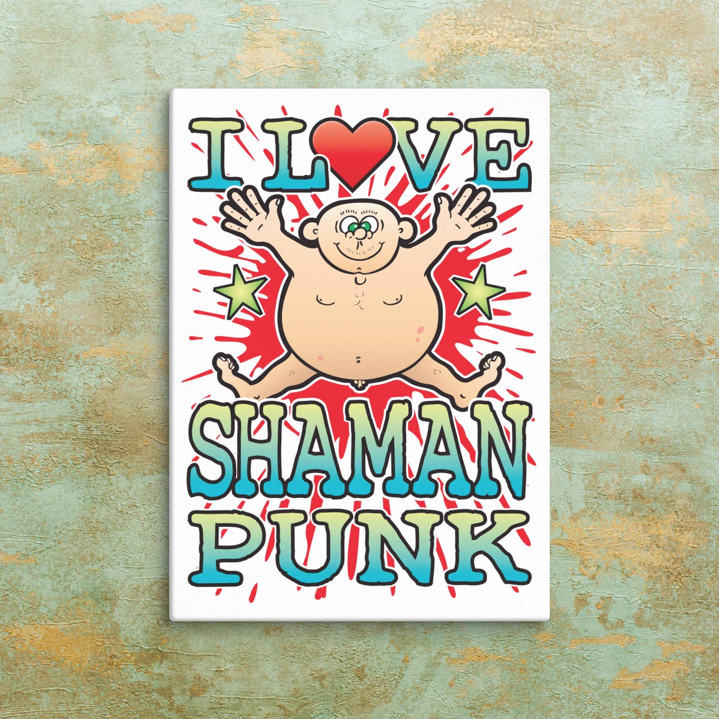 Shaman Punk Canvas Print 30x40cm
