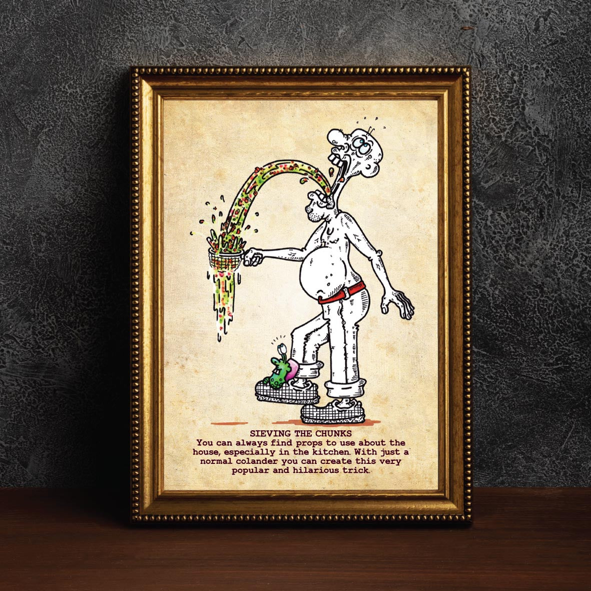 Sieving The Chunks Art Print