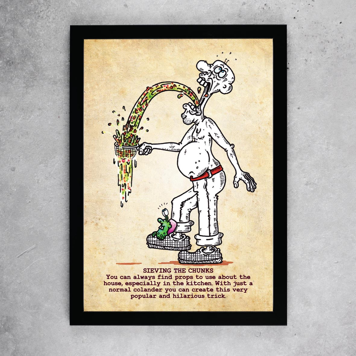 Sieving The Chunks Art Print