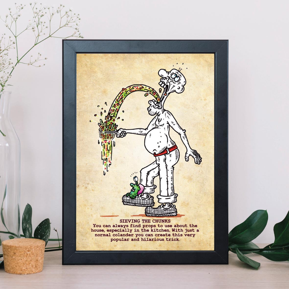 Sieving The Chunks Art Print