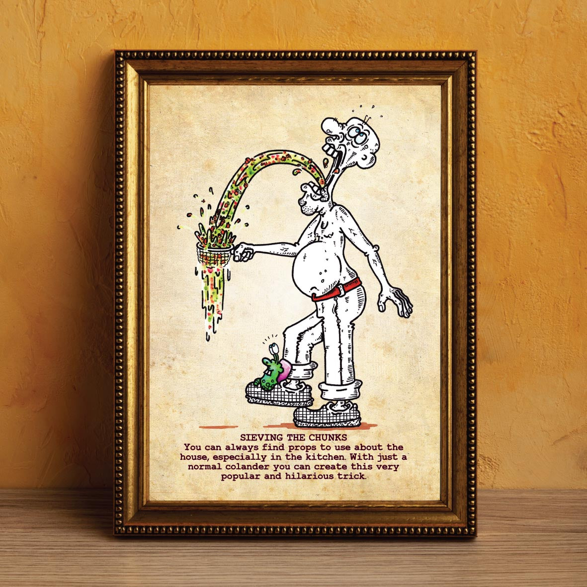 Sieving The Chunks Art Print