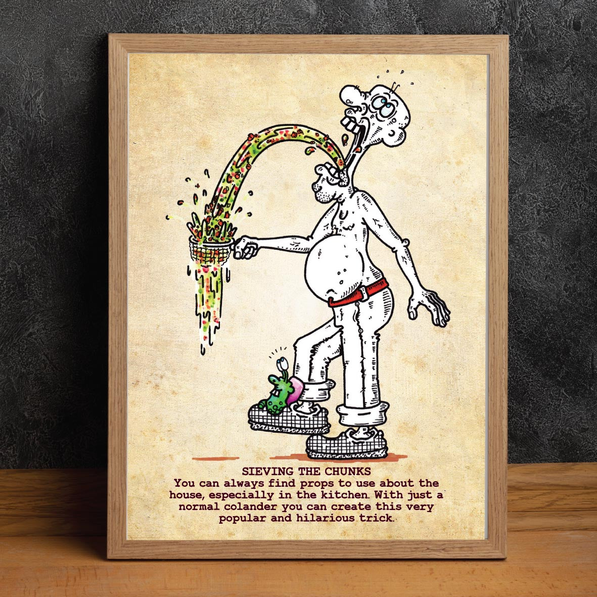 Sieving The Chunks Art Print