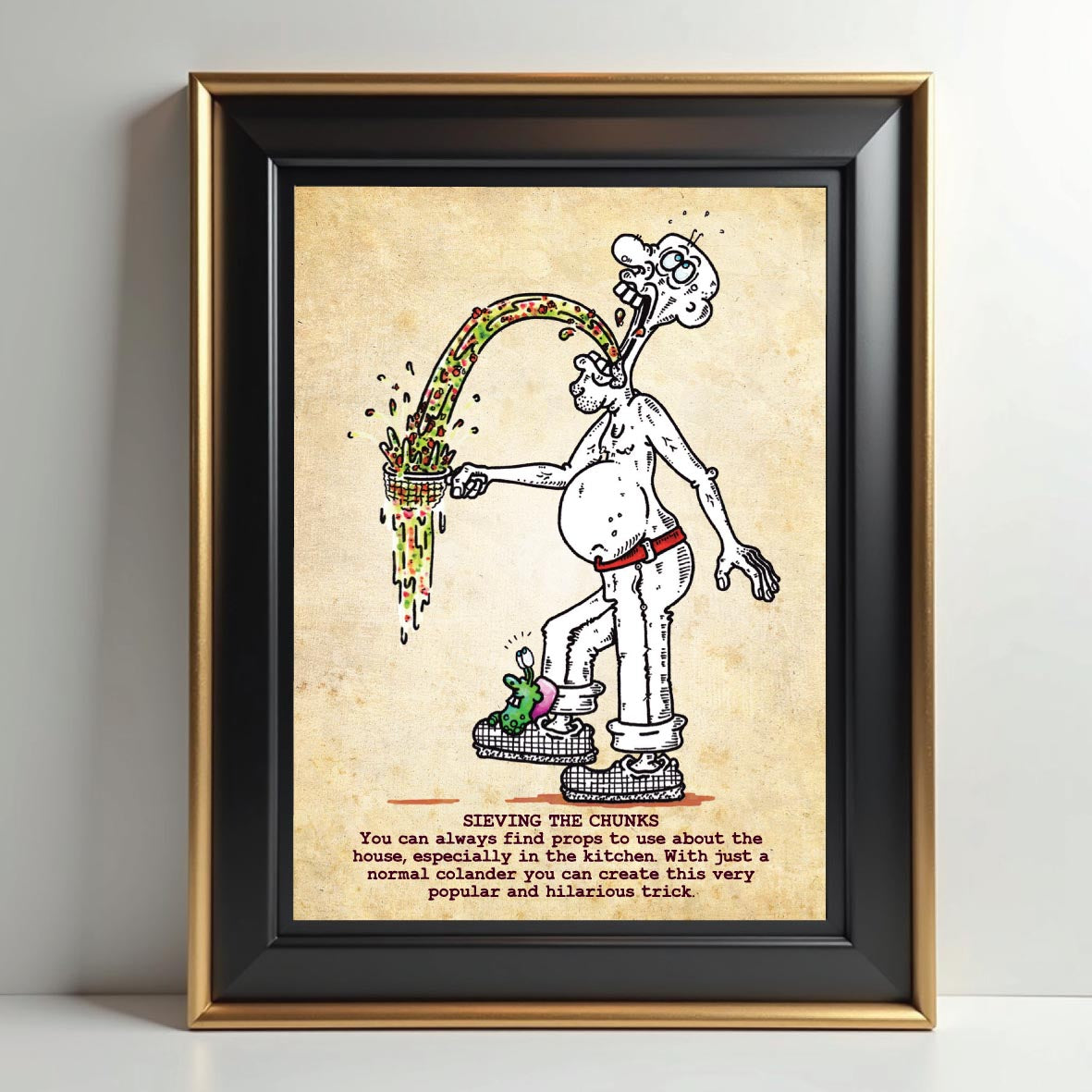 Sieving The Chunks Art Print