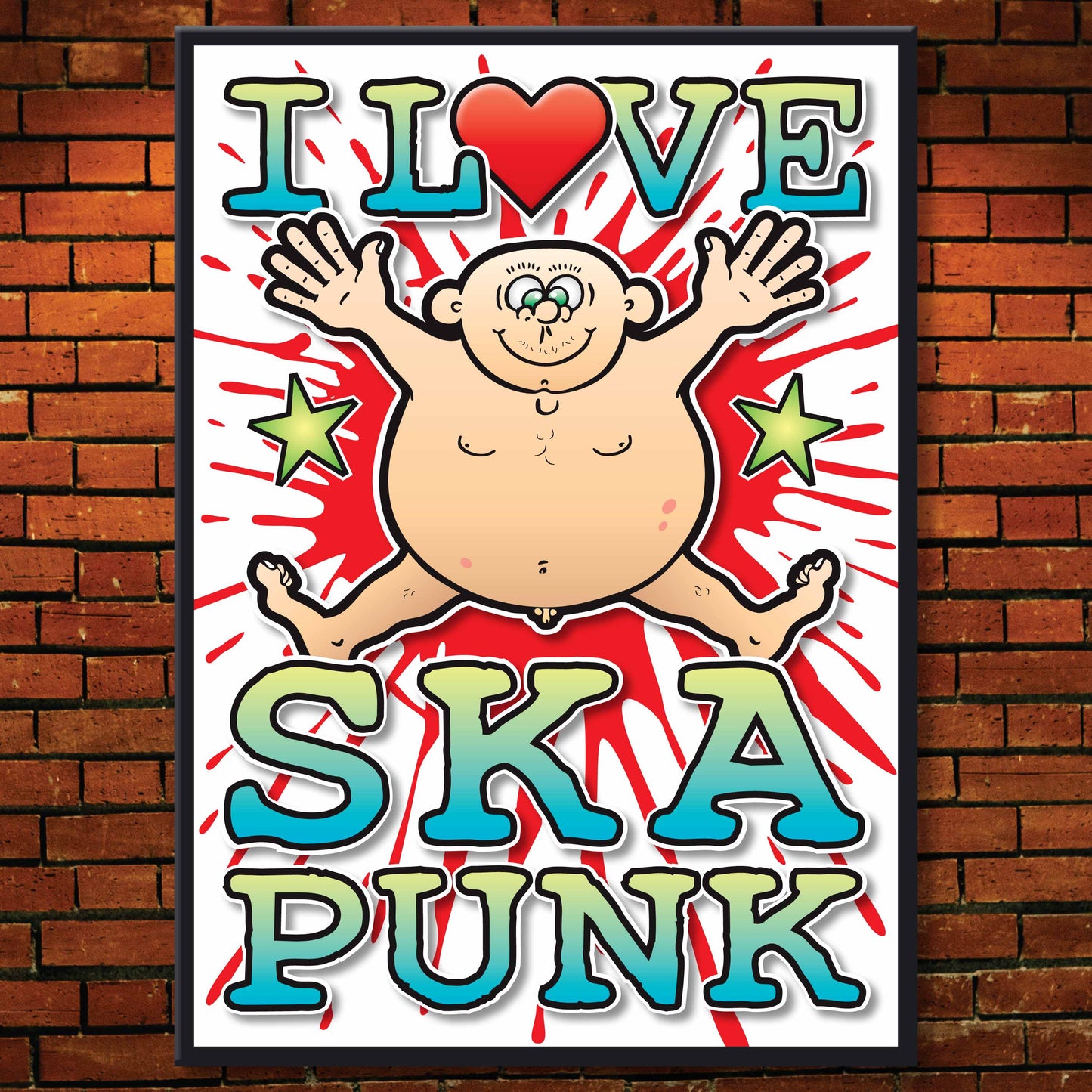 Ska Punk Art Print / Love Music Poster / Wall Décor / Rock Guru