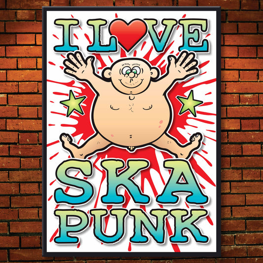 Ska Punk Art Print / Love Music Poster / Wall Décor / Rock Guru