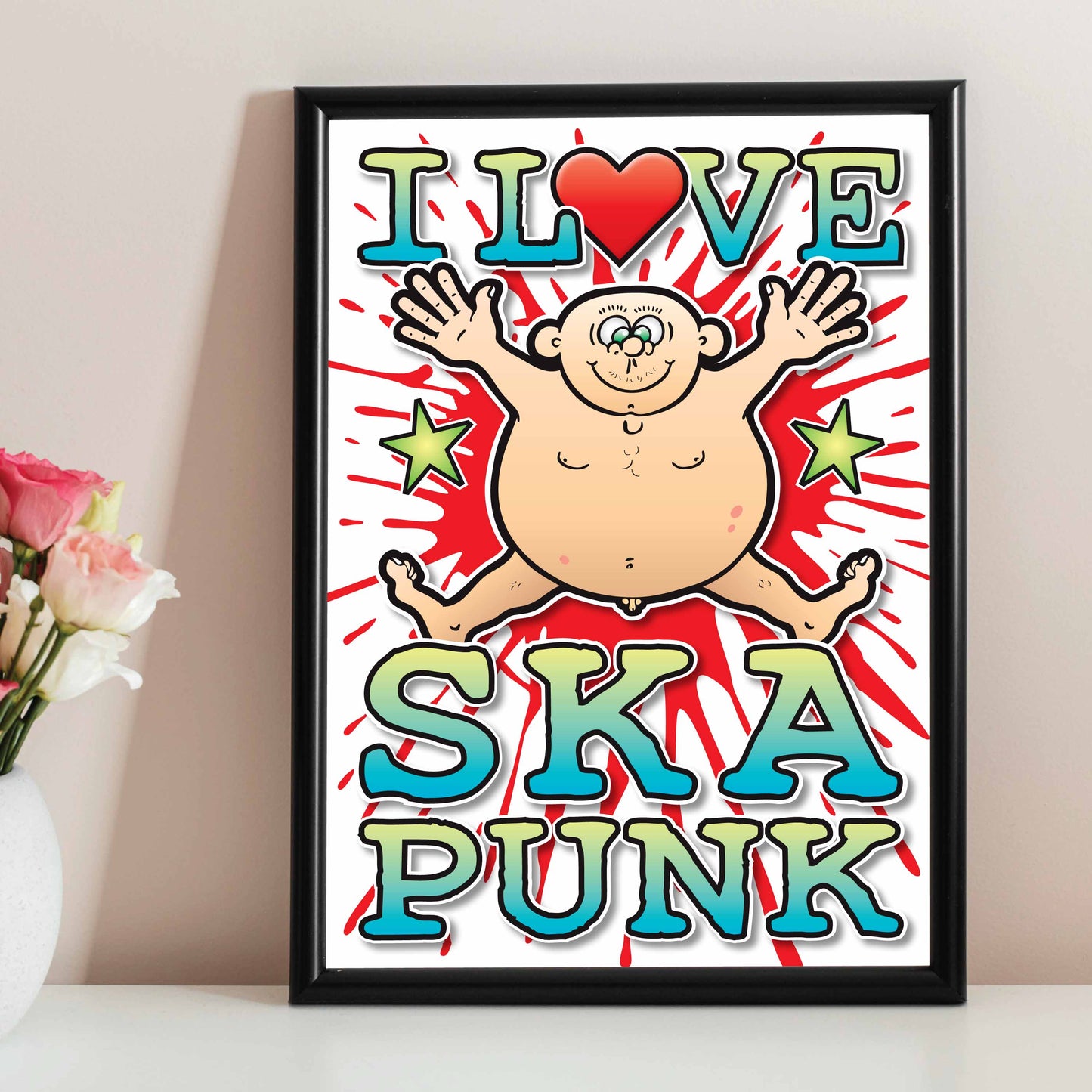 Ska Punk Art Print / Love Music Poster / Wall Décor / Rock Guru
