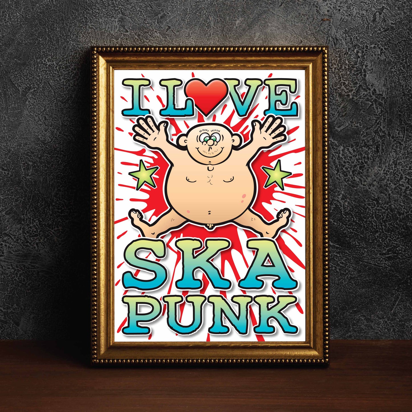 Ska Punk Art Print / Love Music Poster / Wall Décor / Rock Guru