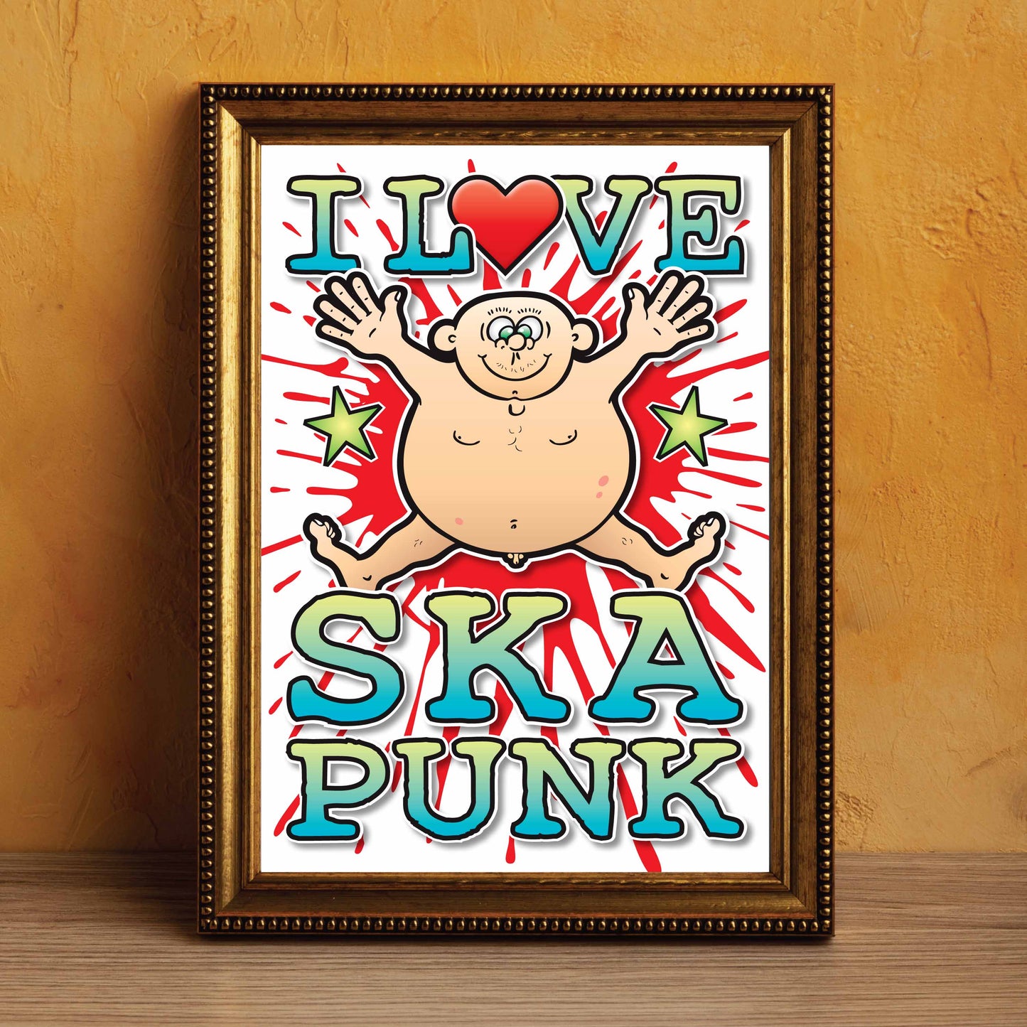 Ska Punk Art Print / Love Music Poster / Wall Décor / Rock Guru