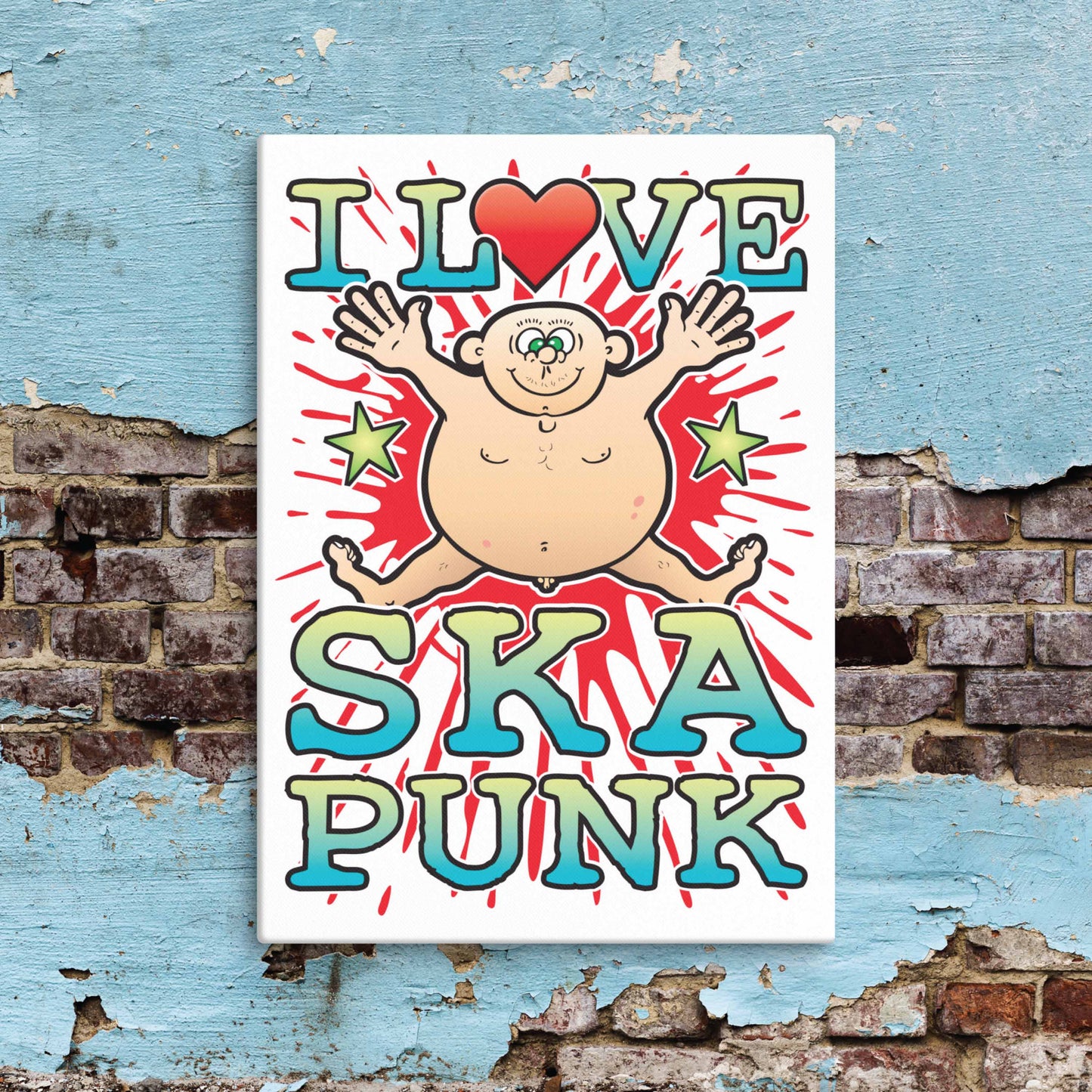 Ska Punk Canvas Print 30x40cm