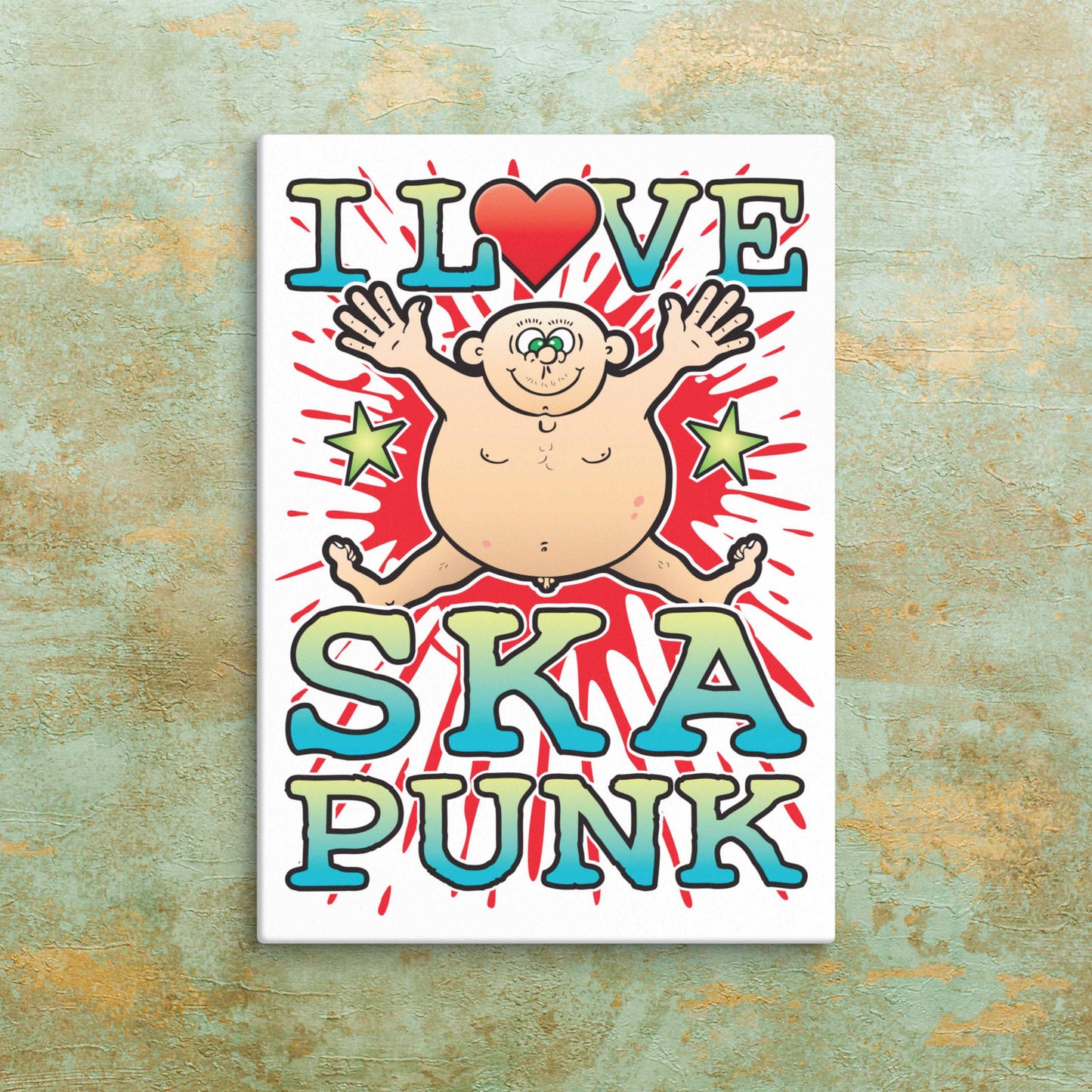 Ska Punk Canvas Print 30x40cm