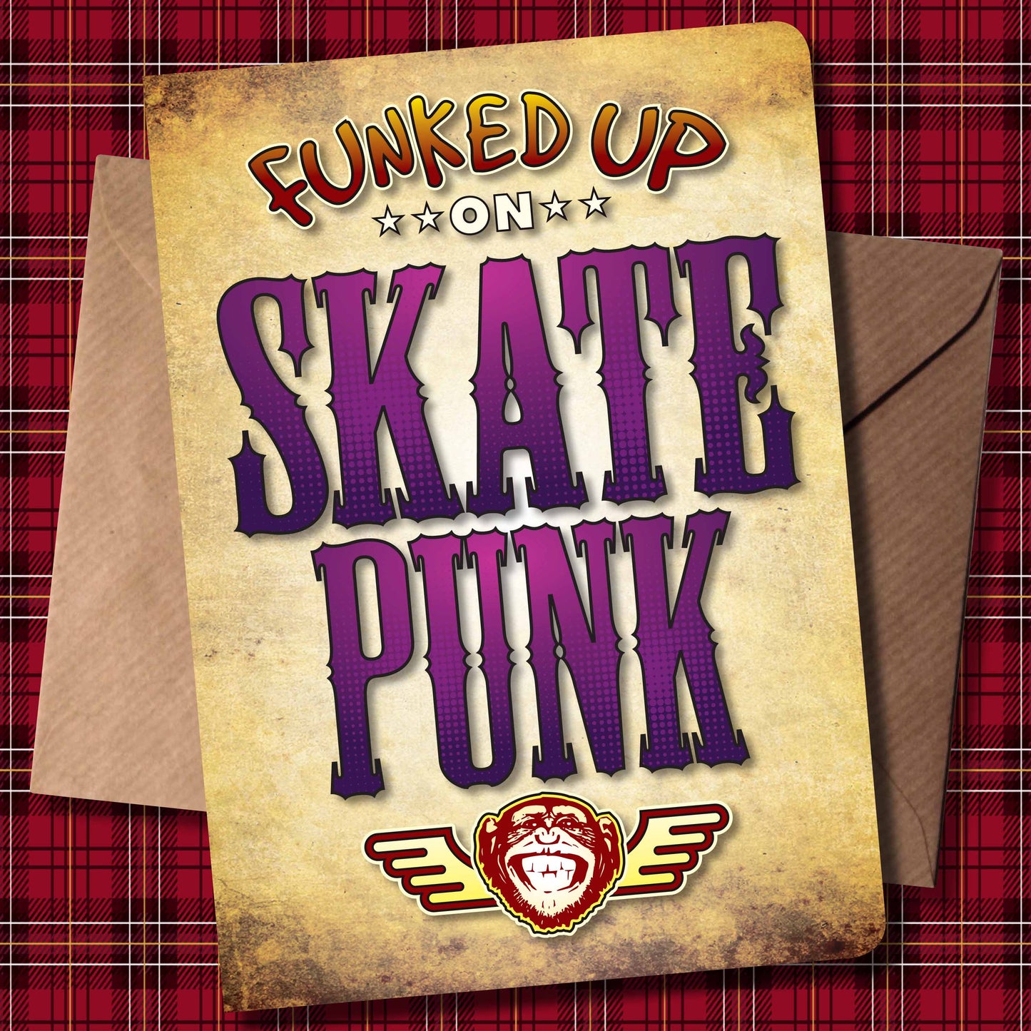 Skate Punk Art Print / Poster / Birthday Card / Greetings Card