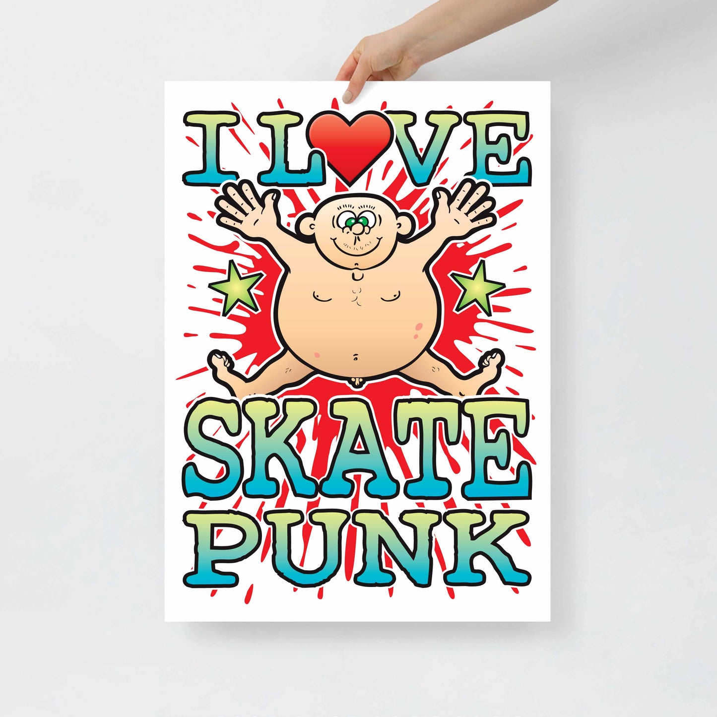 Skate Punk 50x70cm Wall Art / Love Music Poster