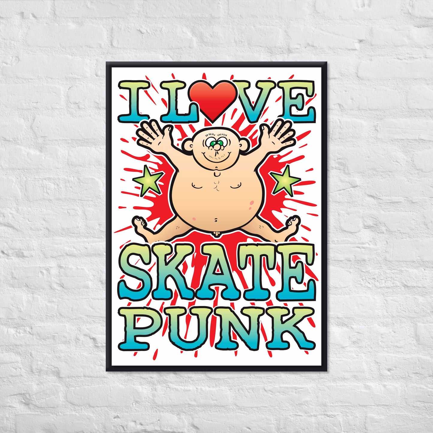 Skate Punk 50x70cm Wall Art / Love Music Poster