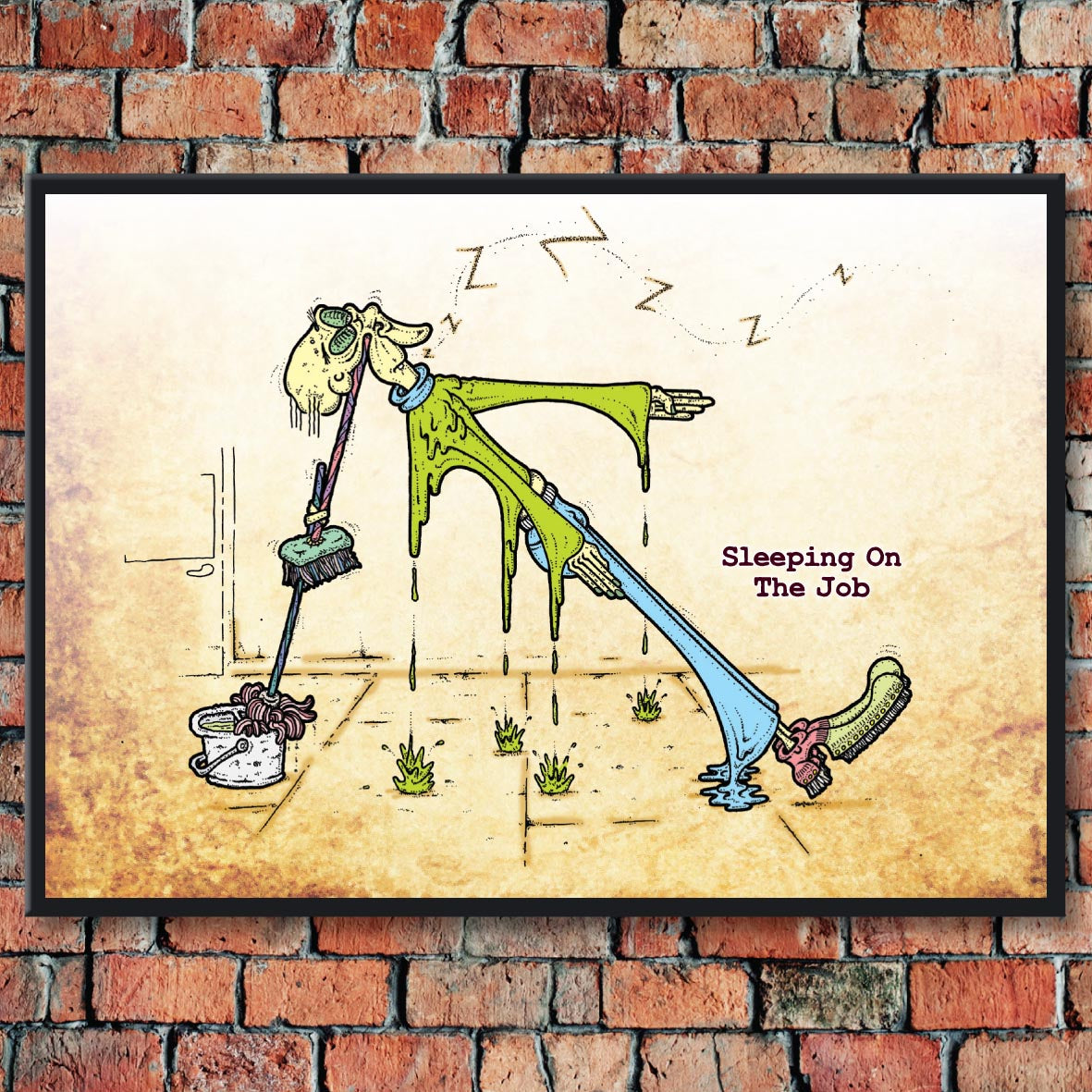 Sleeping On The Job Art Print