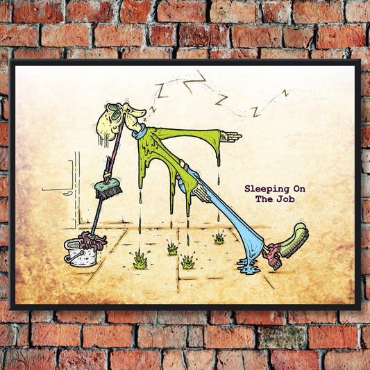 Sleeping On The Job Art Print